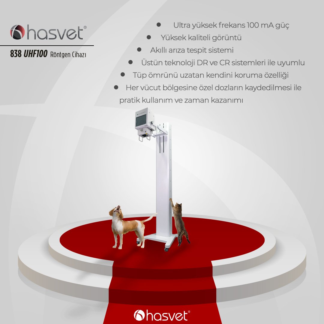 HASVET 838 UHF100 VETERİNER RÖNTGEN CİHAZI